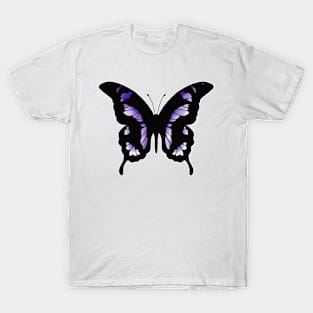 Beautiful purple and white butterfly T-Shirt